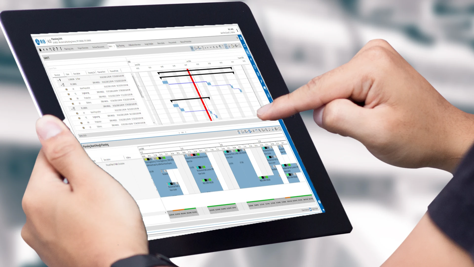 Digital resource planning interface for prefabrication production